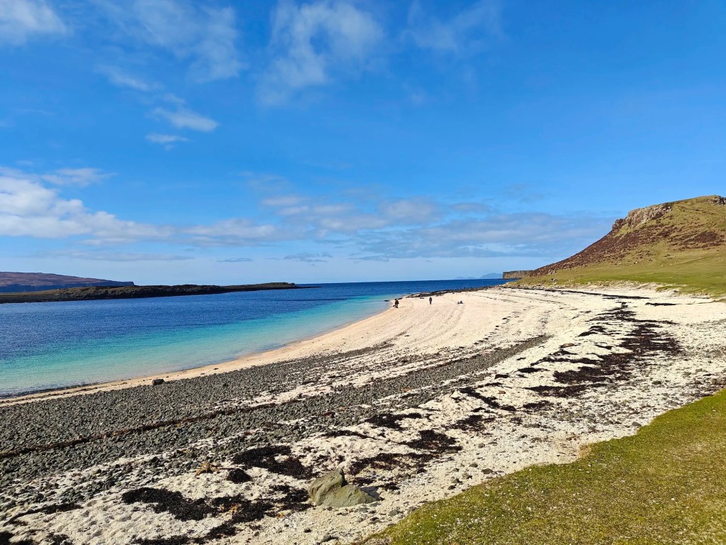 Beinn Bhreac Trig Point (Coral Beach): A Rare Sandy Beach on Skye